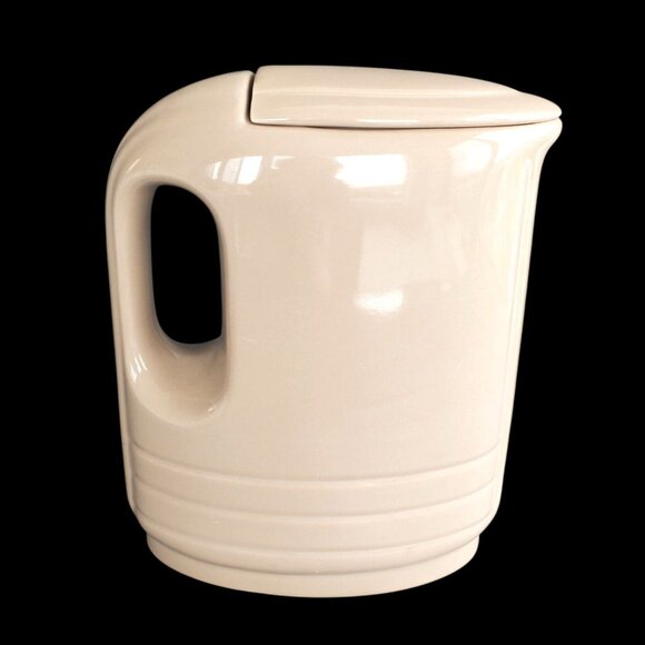 Vintage Hall China Hercules Refrigerator Water Pitcher Westinghouse Beige Taupe - Picture 1 of 13